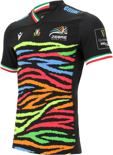 zebre rugby jersey