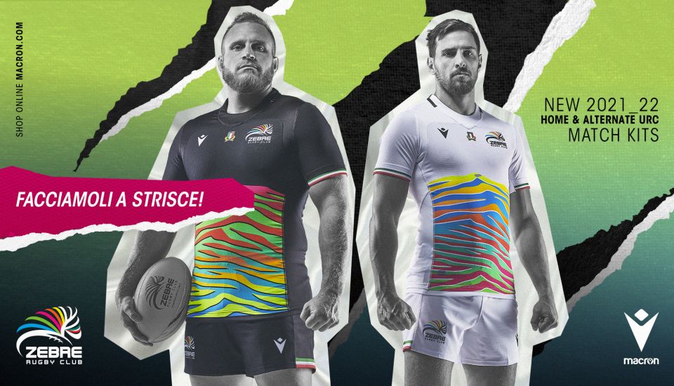 zebre rugby macron maglie united rugby championship