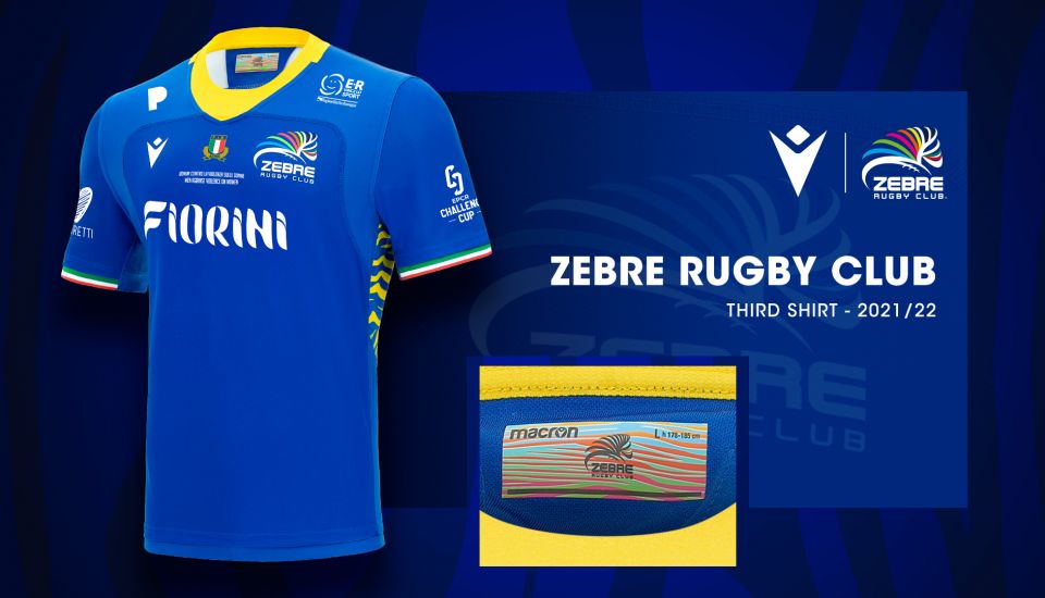Zebre Rugby maglia Challenge Cup